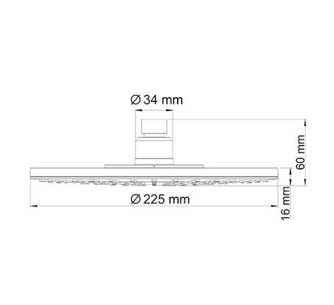 Верхняя душевая насадка WasserKraft A067