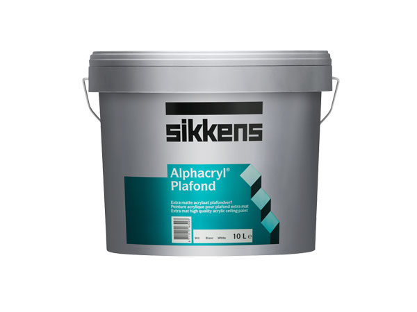 Краска для стен и потолков Sikkens Alphacryl Plafond белая глубокоматовая