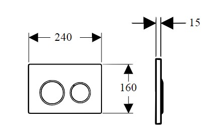 Кнопка смыва Boheme WHITE GOLD 660