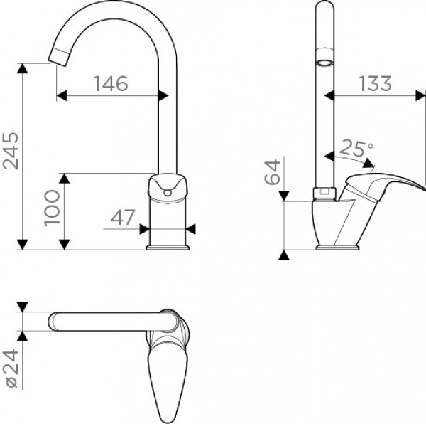 Смеситель Omoikiri Umi-CA 4994268