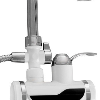 Кран-водонагреватель проточный с индикациейи душ. комплектом MATRIX SM-HY30070