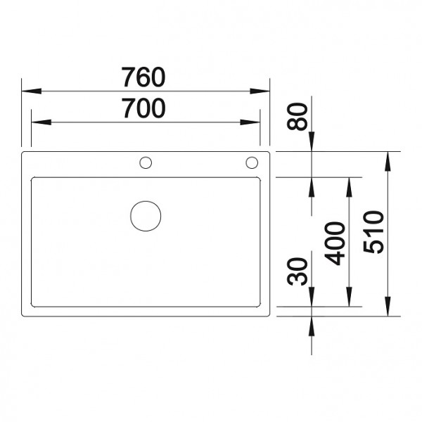 Кухонная мойка Blanco Claron 700-IF-A Durinox