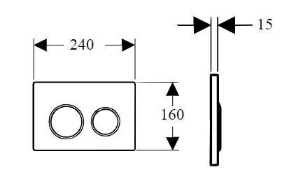 Кнопка смыва Boheme WHITE CHROMO 661