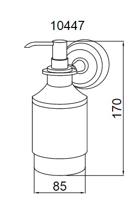 Настенный дозатор Boheme BRILLANTE 10447
