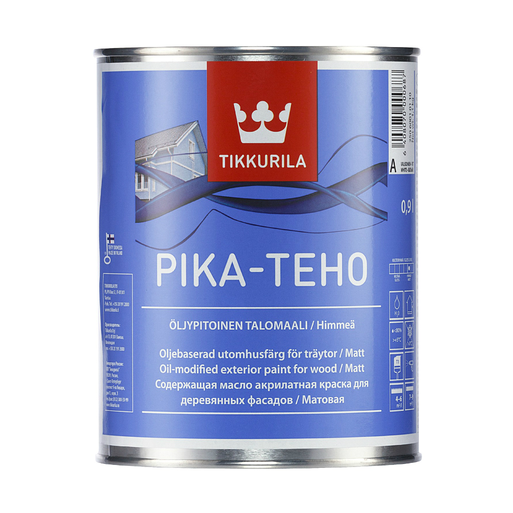 Краска Tikkurila Pika Teho водорастворимая фасадная для дерева