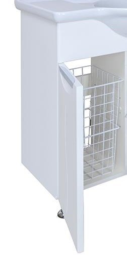 Тумба с раковиной Bellezza "Глория 85" белая с б/к