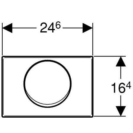 Кнопка смыва Geberit Delta 15