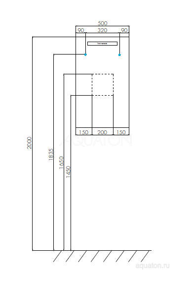 Зеркало Aquaton "Йорк 50" со светильником