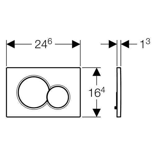 Кнопка смыва Geberit Sigma 01