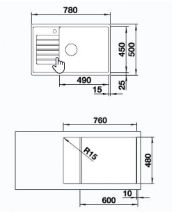 Кухонная мойка Blanco Zia XL 6S Compact
