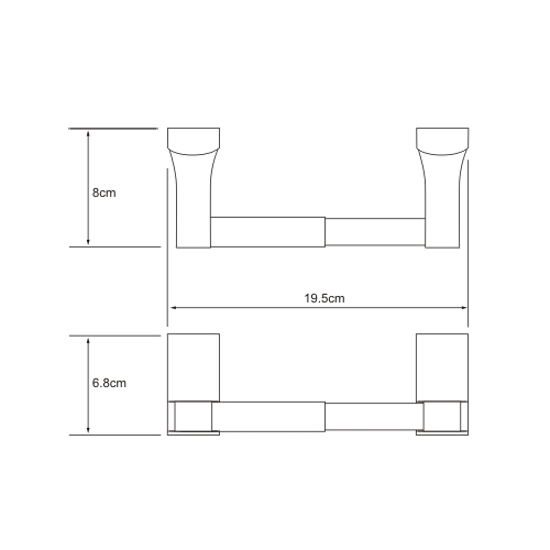 Держатель туалетной бумаги WasserKraft Exter К-5222