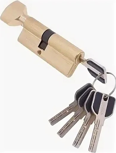 Цилиндровый механизм перфорированный MSM ключ-вертушка CW60mm SB матовая латунь