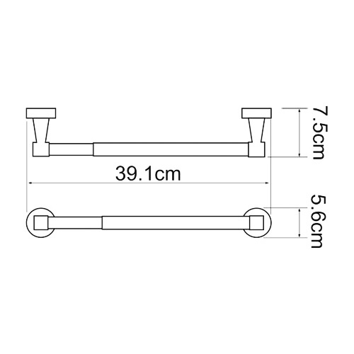 Держатель бумажного полотенца WasserKraft Isen K-4091