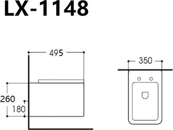 Унитаз подвесной Aquanet Trend Rimless LX-1148
