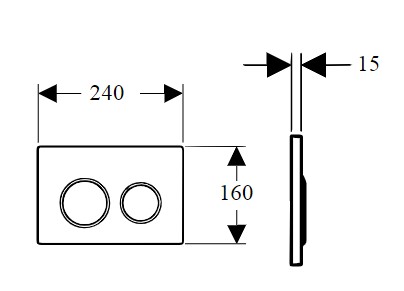 Кнопка смыва Boheme GOLD 658