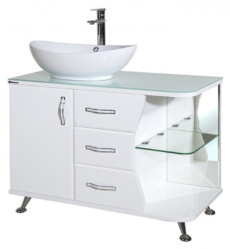 Тумба Bellezza "Рио 90" L/R белая