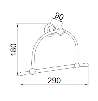 Держатель для полотенца Boheme PURO 10705