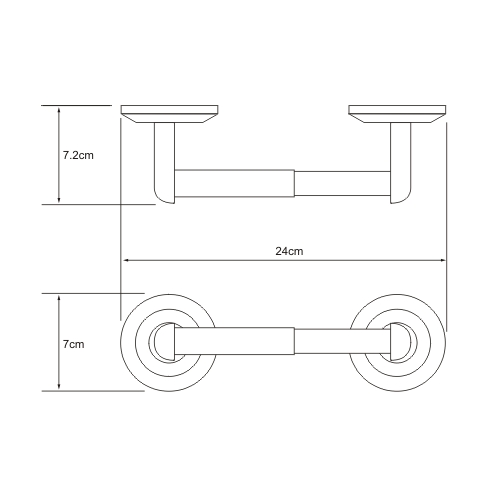 Держатель туалетной бумаги WasserKraft Rhein K-6222
