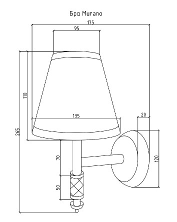 Светильник Boheme MURANO 763 хром