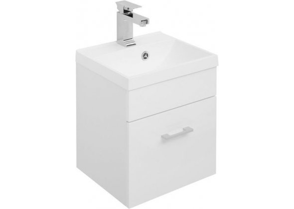 Тумба с раковиной Aquanet "Нота 40" белая