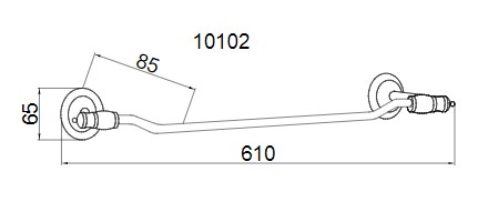 Держатель для полотенца Boheme PALAZZO 10102