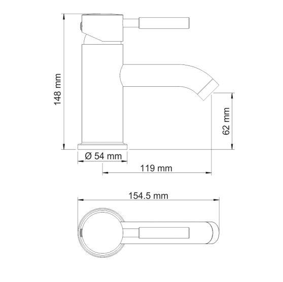 Смеситель для раковины WasserKraft Main 4105