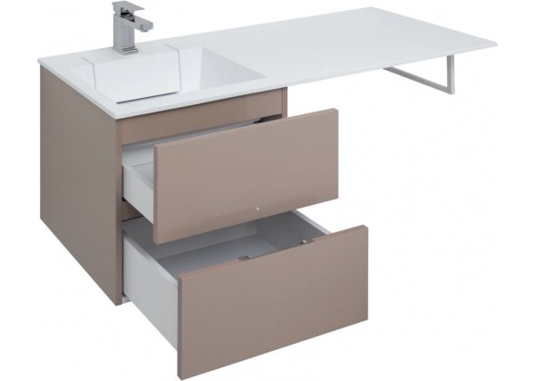 Тумба с раковиной Aquanet "Алвита 120" L капучино