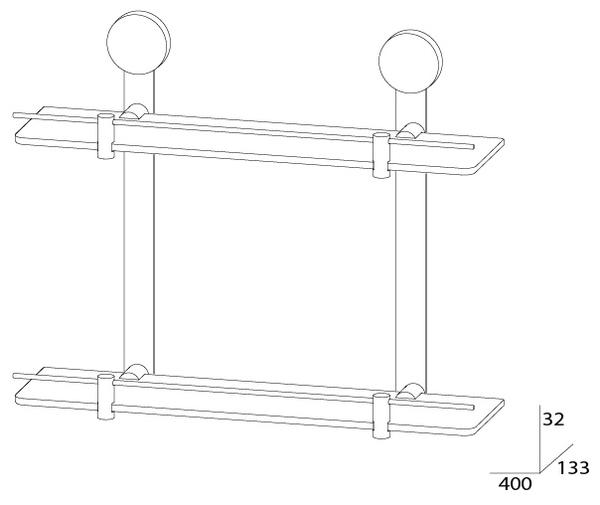 Полка 2-ух ярусная Artwelle Harmonie HAR 037