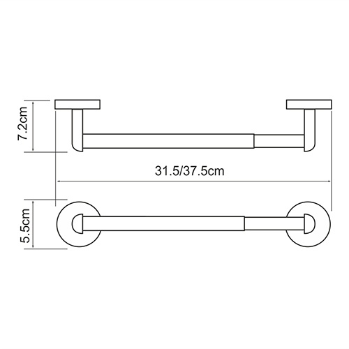 Держатель бумажного полотенца WasserKraft Rhein K-6291