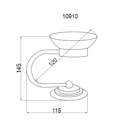 Мыльница Boheme MURANO 10910