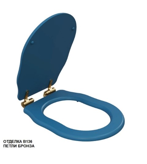 Сиденье для унитаза Caprigo Boheme KFE-IC-B078 Blue Lucido
