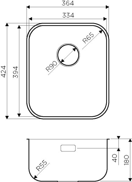 Кухонная мойка Omoikiri Omi 36-U