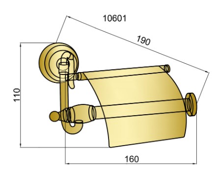 Держатель для туалетной бумаги Boheme MEDICI 10601