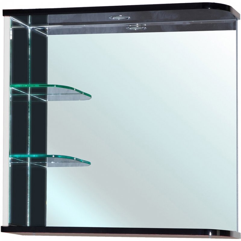 Зеркало Bellezza "Рио 70" R/L черное/белое