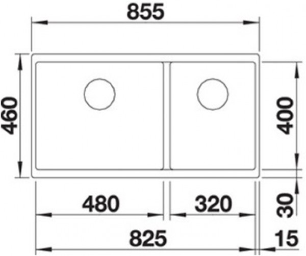 Кухонная мойка Blanco Subline 480/320-U