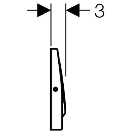 Кнопка смыва Geberit Delta 15