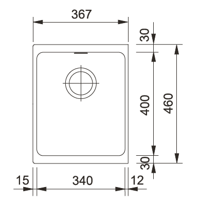 Кухонная мойка Franke Kubus KBG 110-34