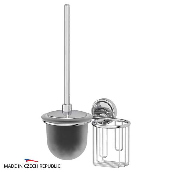 Держатель освежителя воздуха с туалетным ершиком с крышкой FBS Ellea ELL 059