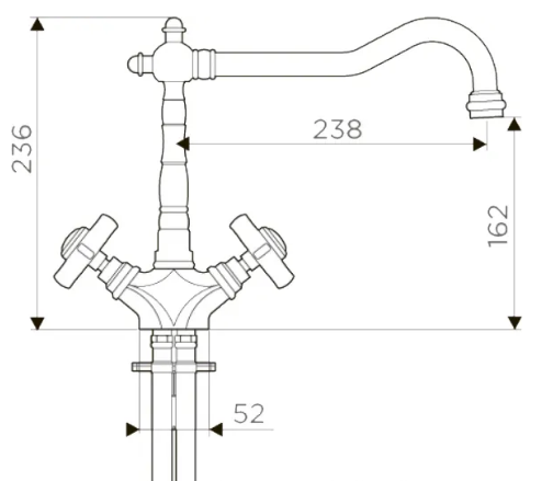 Смеситель для кухни Omoikiri Tokigawa-C