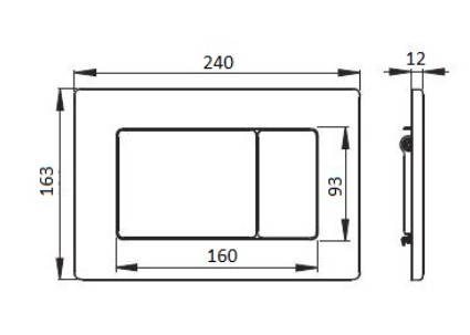 Кнопка смыва Boheme MATT WHITE 650-MW