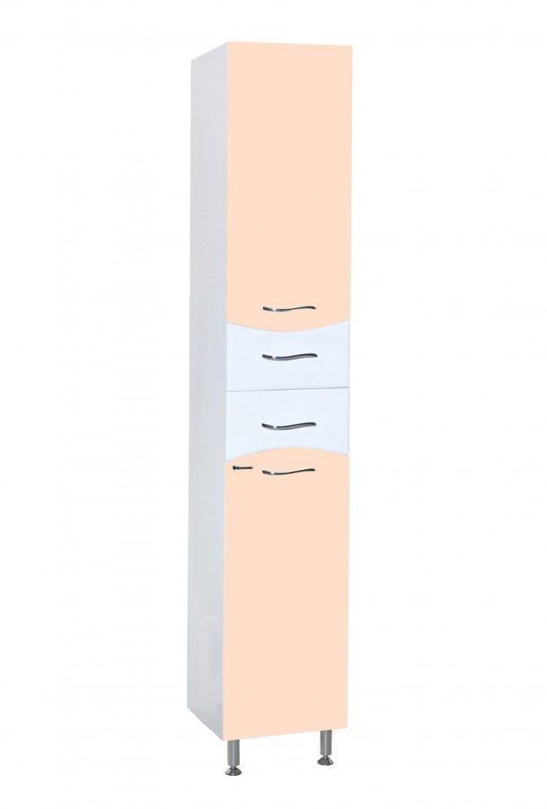 Шкаф-пенал Bellezza "Мари 35" R/L белый/бежевый