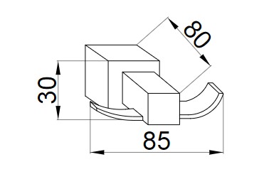 Крючок Boheme двойной VENTURO 10307