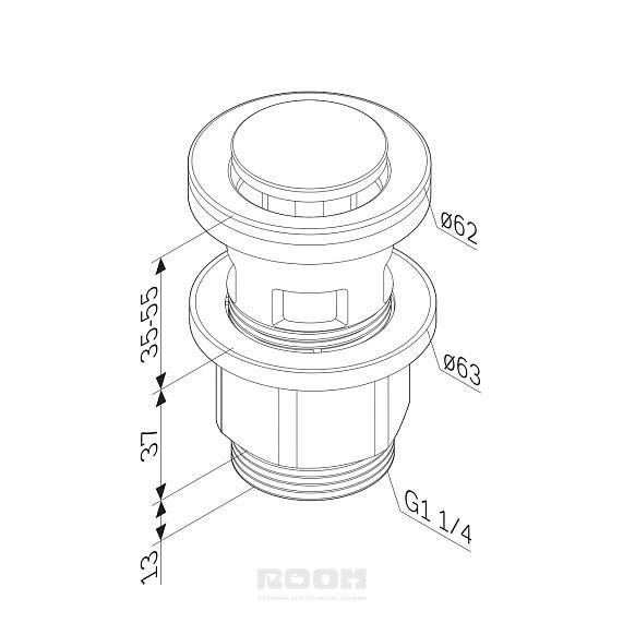 Донный клапан AM.PM F0700P00