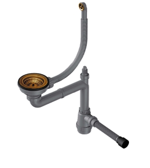 Арматура для одночашевых моек с круглым переливом WK-1-CL-R-AB