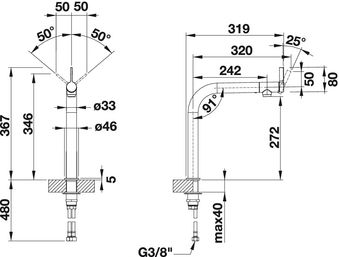 Смеситель для кухни Blanco Vonda