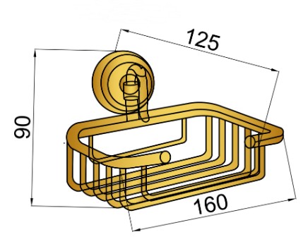 Настенный держатель для губки Boheme MEDICI 10619