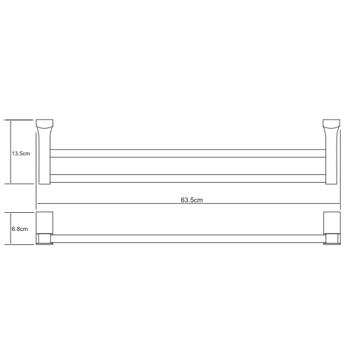 Полка для полотенец WasserKraft Exter K-5240