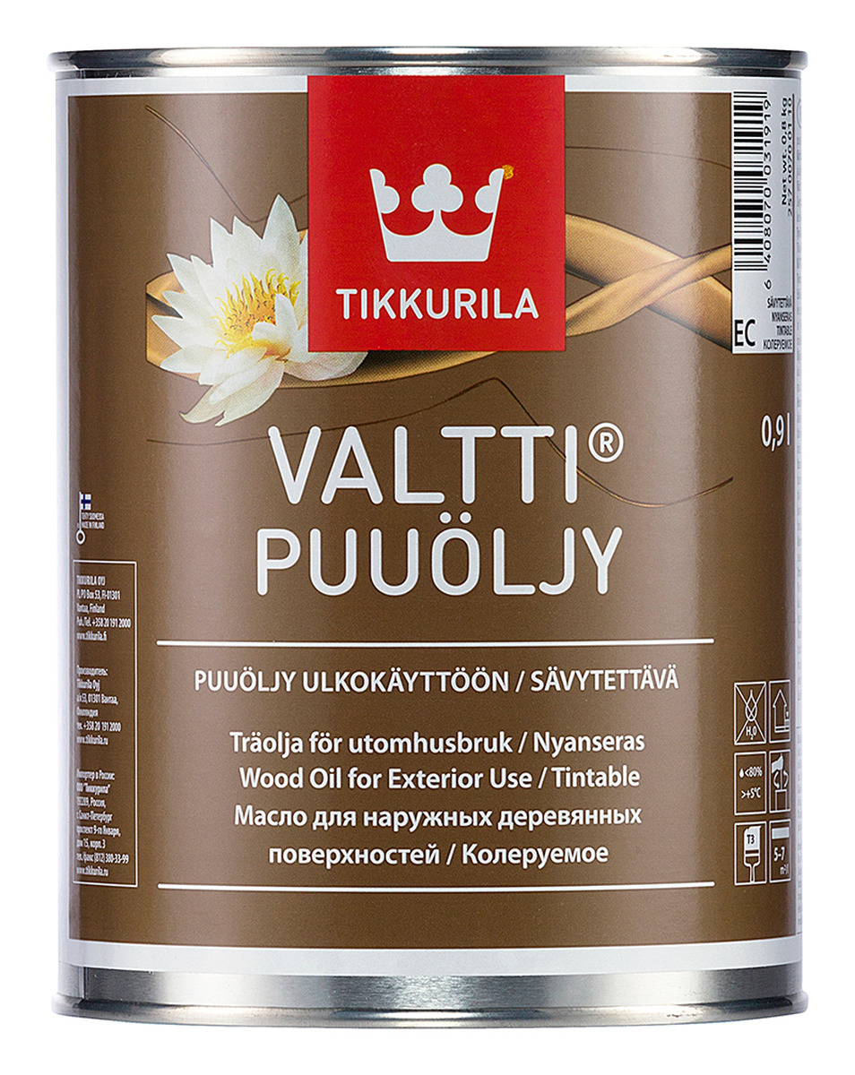 Масло Tikkurila Valtti Puuoljy для защиты древесины