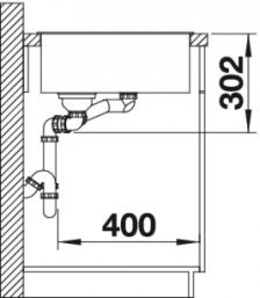 Кухонная мойка Blanco Axia III 6S чаша справа