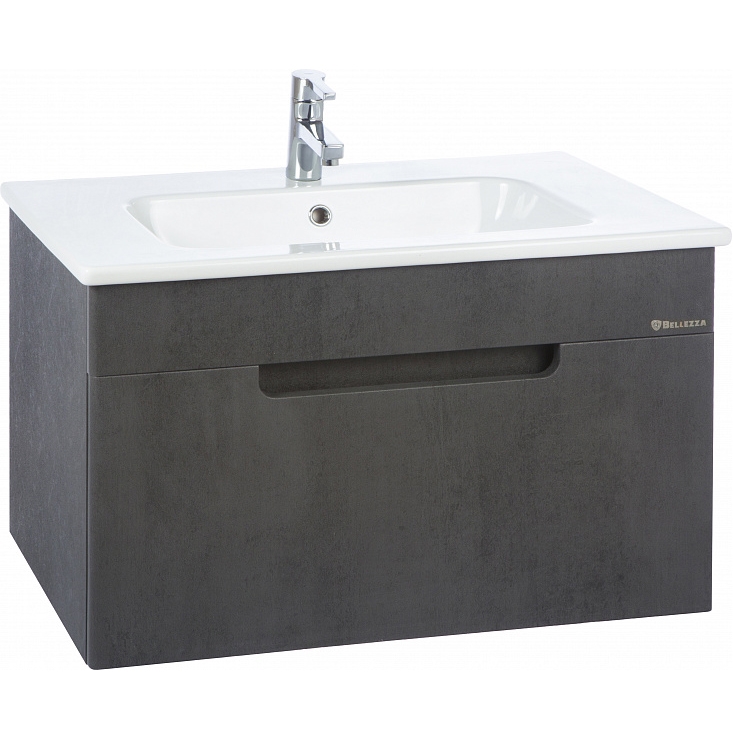 Тумба с раковиной Bellezza "Сириус 100" серая